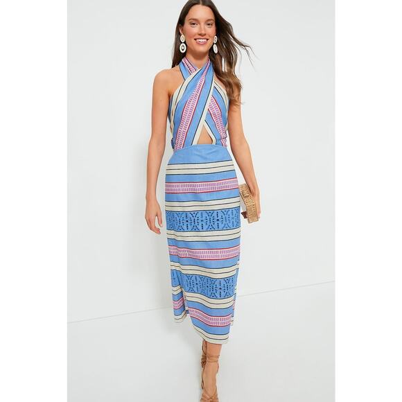 TUCKERNUCK Sorrento Stripe Ames Dress Size XL NWT Retail $398 Tuckernuck - Picture 4 of 8